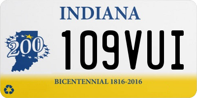 IN license plate 109VUI