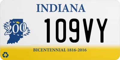 IN license plate 109VY