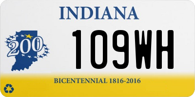 IN license plate 109WH