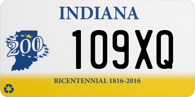 IN license plate 109XQ