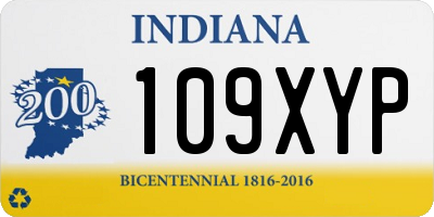 IN license plate 109XYP