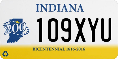 IN license plate 109XYU