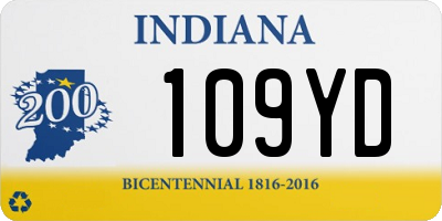 IN license plate 109YD