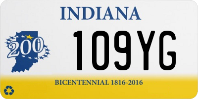 IN license plate 109YG