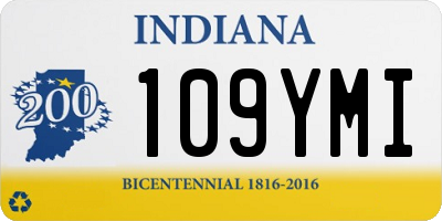 IN license plate 109YMI
