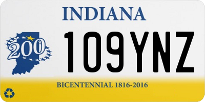 IN license plate 109YNZ