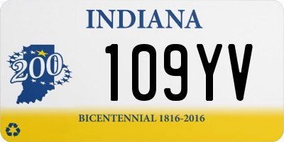 IN license plate 109YV