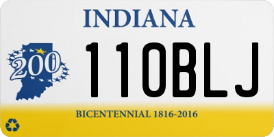 IN license plate 110BLJ