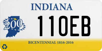 IN license plate 110EB