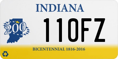 IN license plate 110FZ