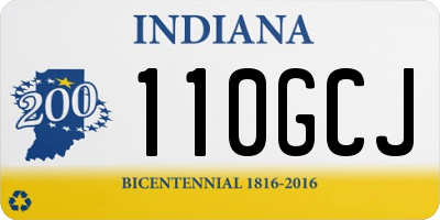 IN license plate 110GCJ