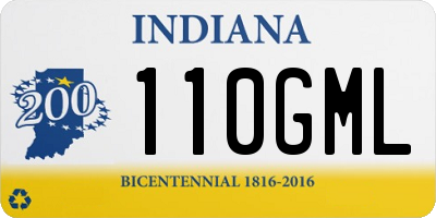 IN license plate 110GML