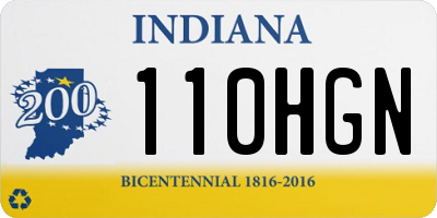 IN license plate 110HGN