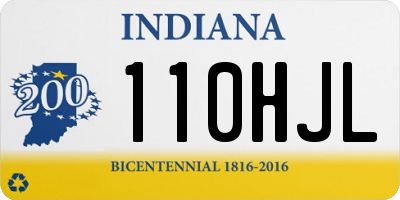 IN license plate 110HJL