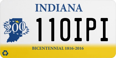 IN license plate 110IPI