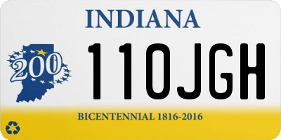 IN license plate 110JGH