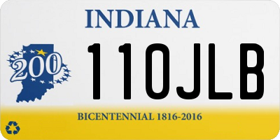 IN license plate 110JLB