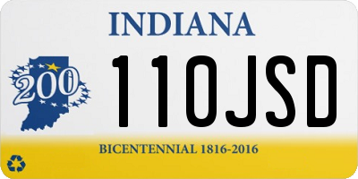 IN license plate 110JSD