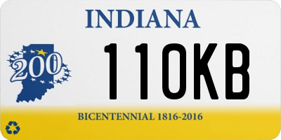 IN license plate 110KB