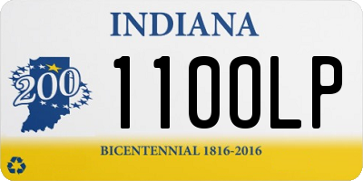 IN license plate 110OLP