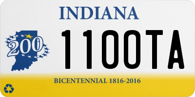 IN license plate 110OTA
