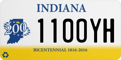 IN license plate 110OYH
