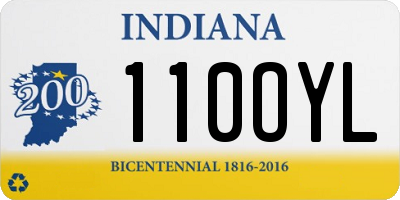 IN license plate 110OYL