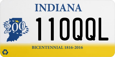 IN license plate 110QQL