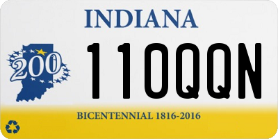 IN license plate 110QQN