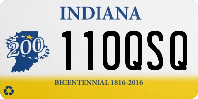 IN license plate 110QSQ