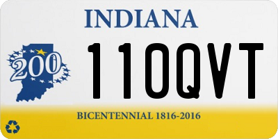 IN license plate 110QVT