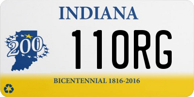 IN license plate 110RG