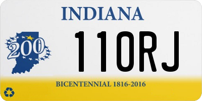 IN license plate 110RJ