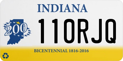 IN license plate 110RJQ