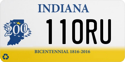IN license plate 110RU