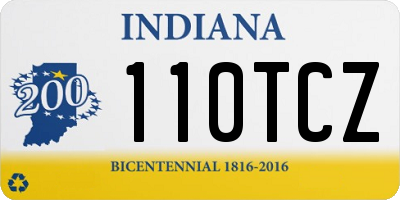 IN license plate 110TCZ
