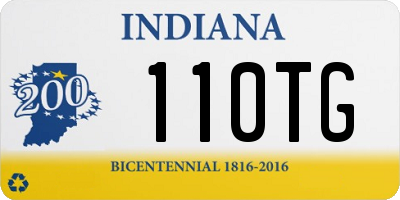 IN license plate 110TG