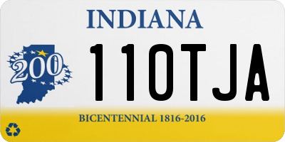 IN license plate 110TJA