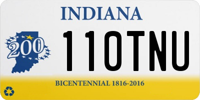 IN license plate 110TNU