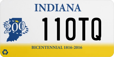 IN license plate 110TQ