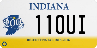 IN license plate 110UI