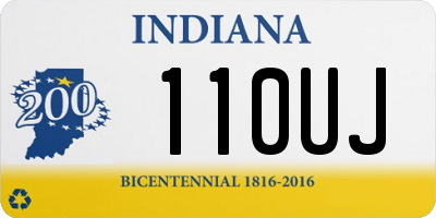 IN license plate 110UJ