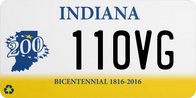 IN license plate 110VG
