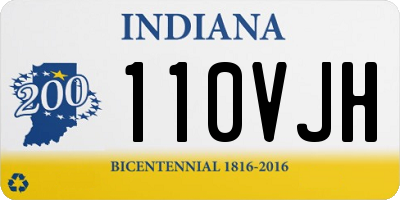 IN license plate 110VJH
