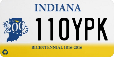 IN license plate 110YPK