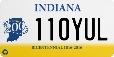 IN license plate 110YUL