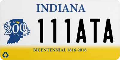 IN license plate 111ATA
