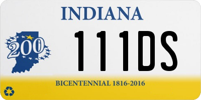 IN license plate 111DS