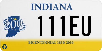 IN license plate 111EU