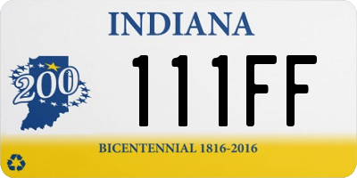 IN license plate 111FF